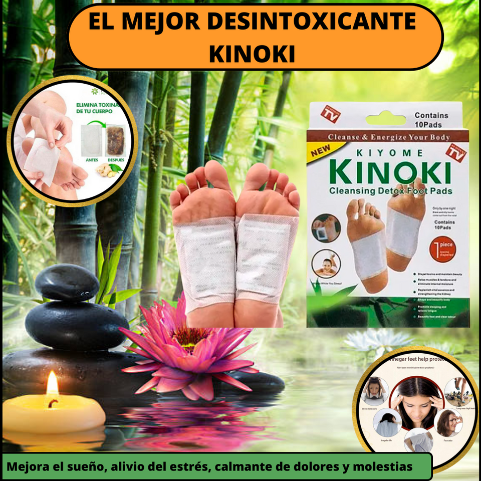 PARCHES DESINTOXICANTES DE PIES KINOKI